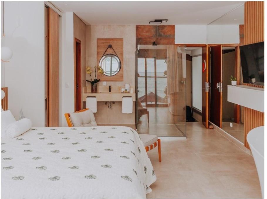 Hotel Chez Louise et Louis Pé na Areia à Juqueí Extérieur photo